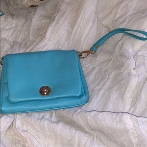 blue purse